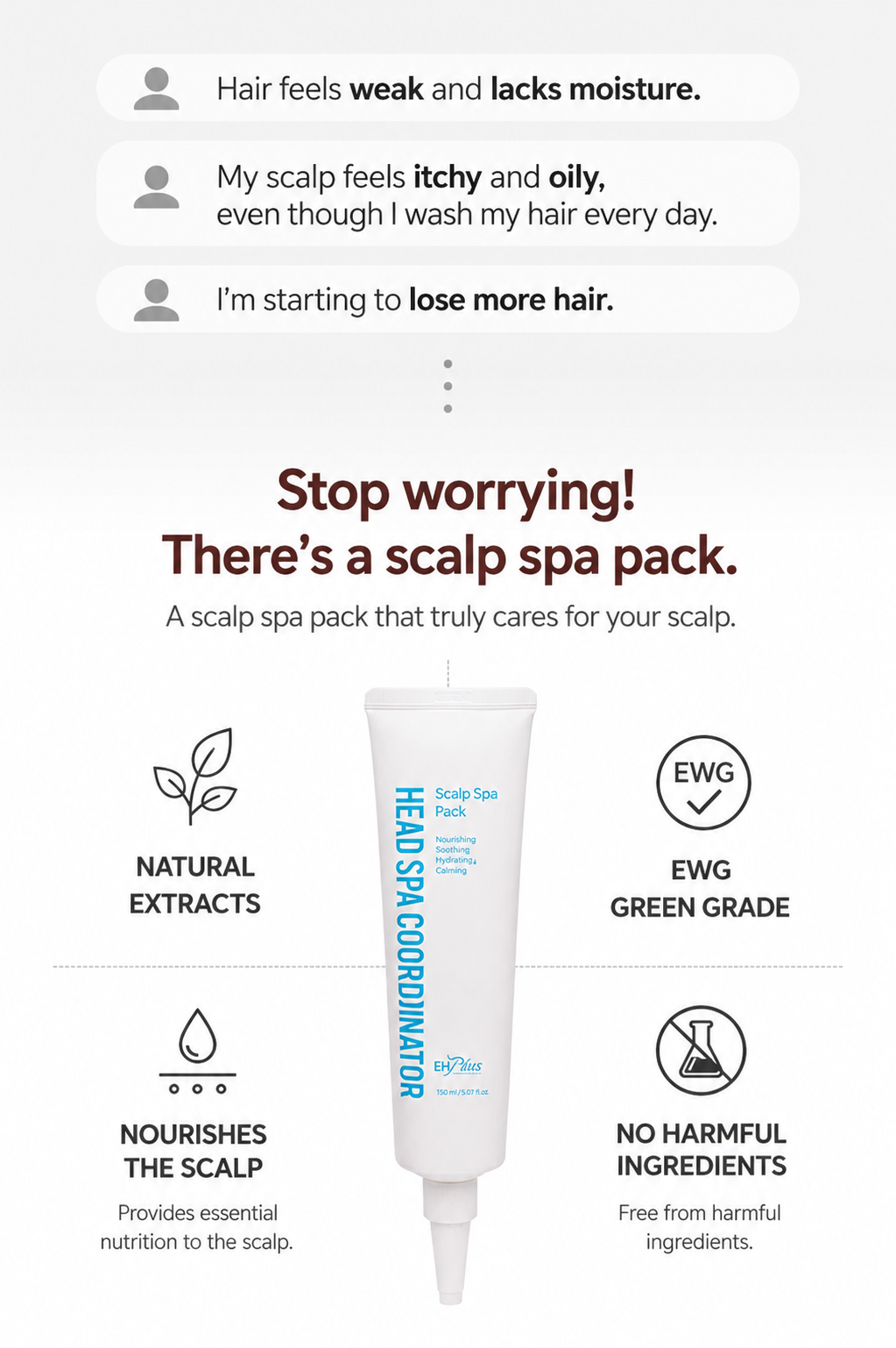 EHPlus Scalp Spa Pack 150ml