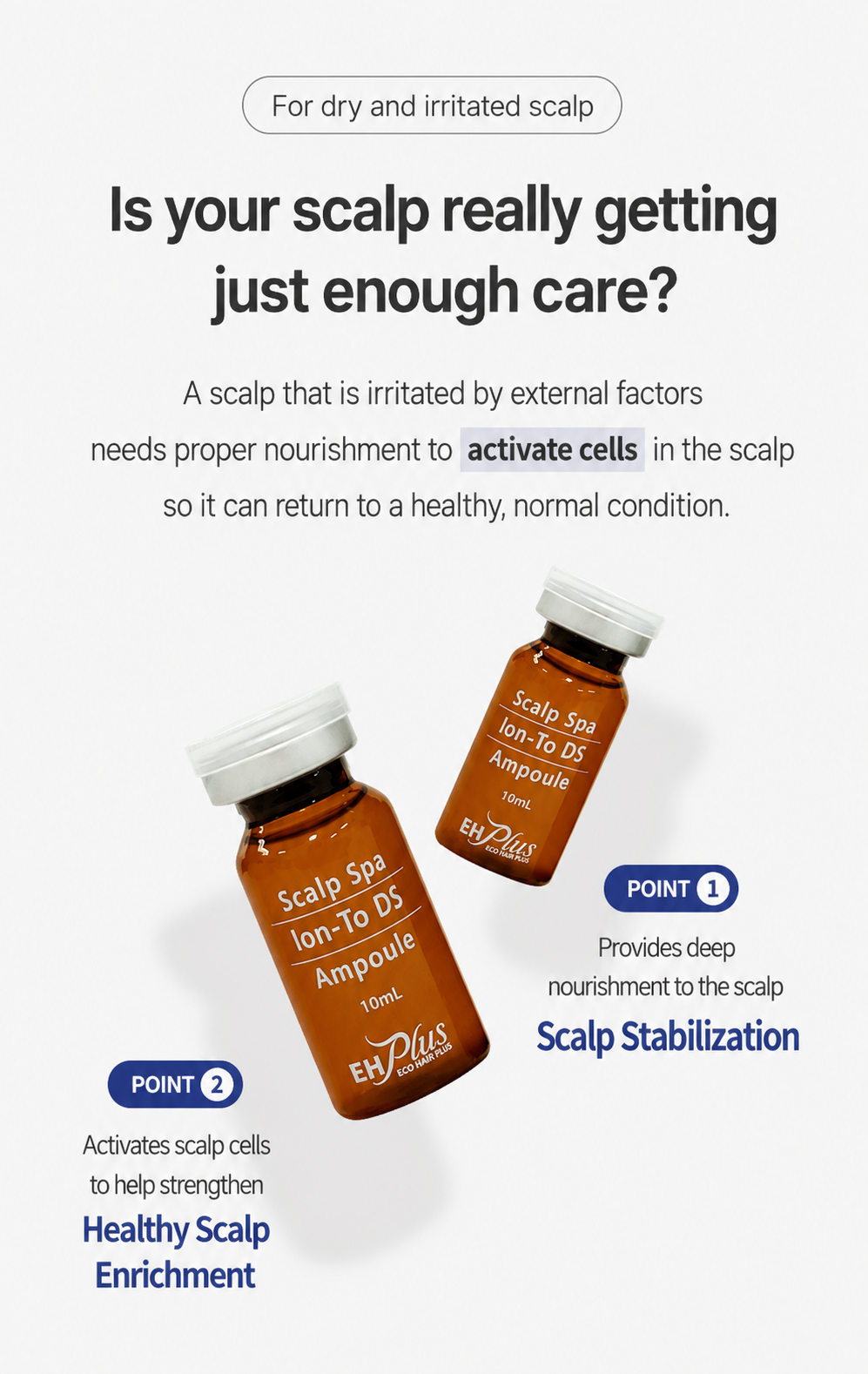 EHPlus Scalp Spa ION-TO DS Ampoule + MTS (1ea)