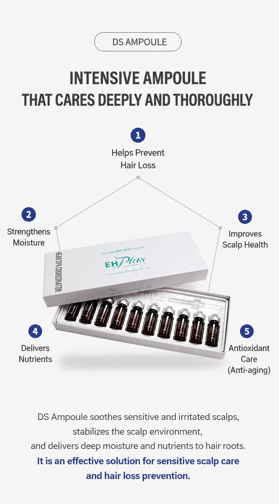 EHPlus Scalp Spa ION-TO DS Ampoule + MTS (1ea)