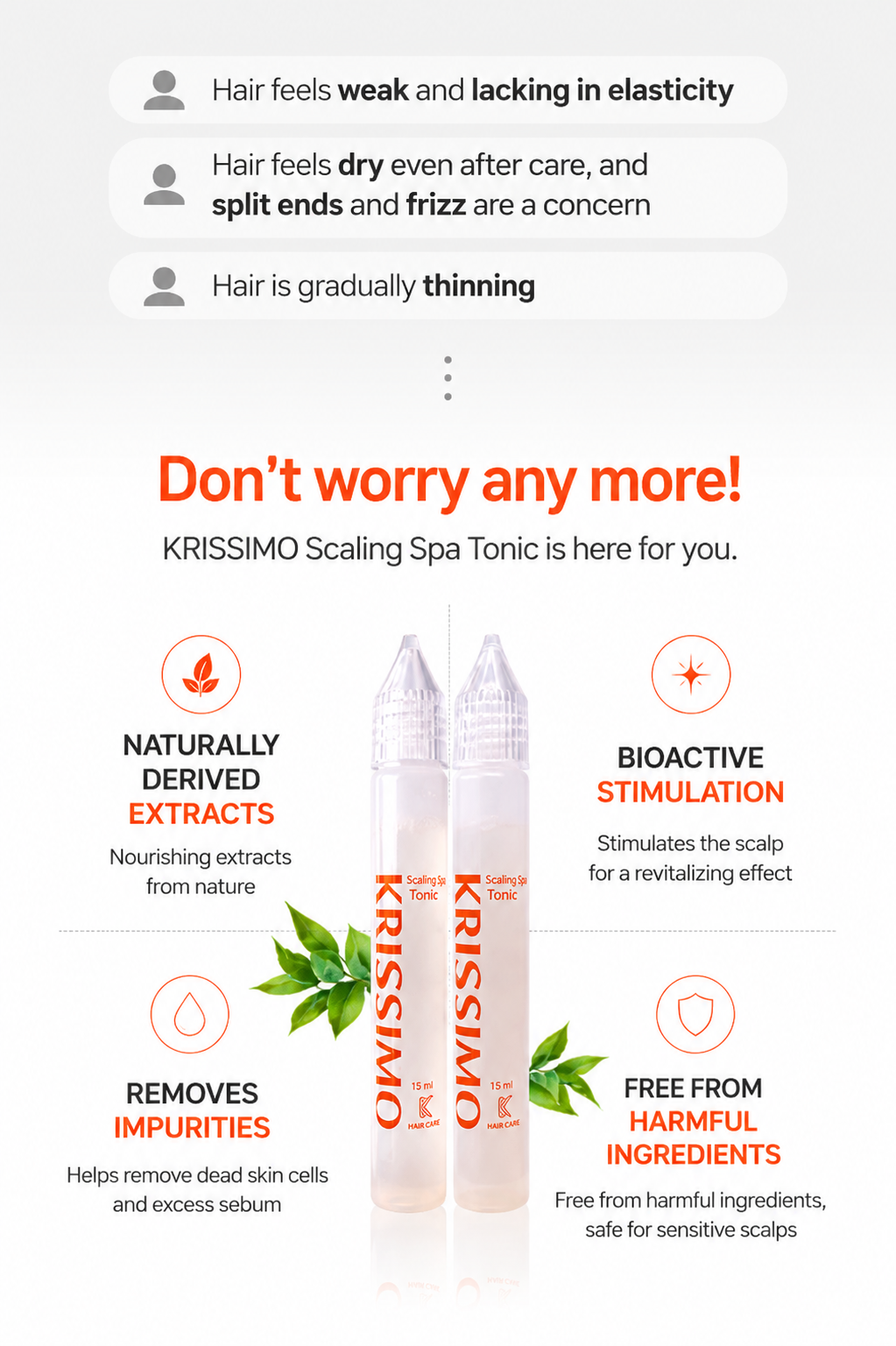 KRISSIMO Scaling Spa Toner 15ml x 2ea