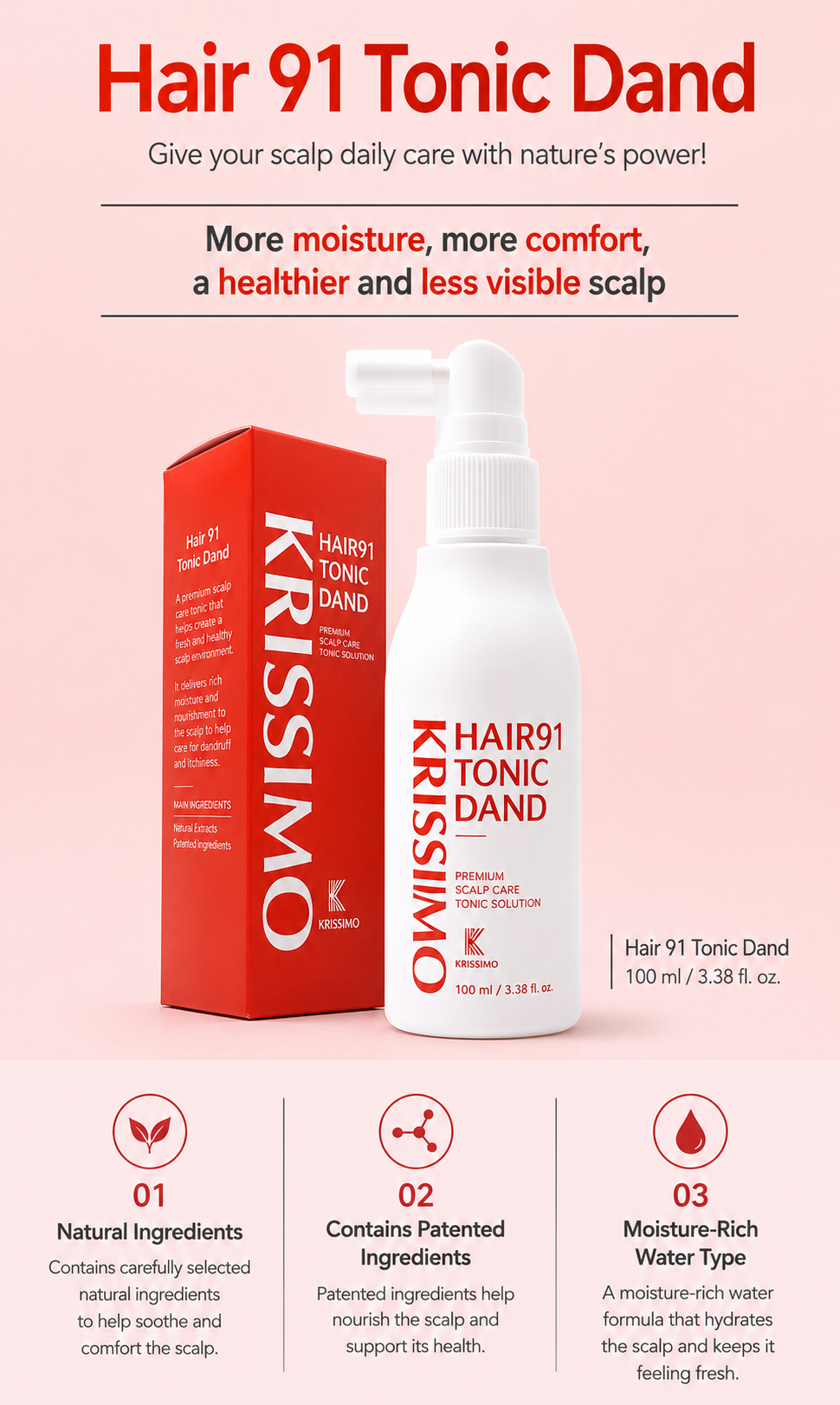 KRISSIMO Hair 91 Tonic Dand 100ml