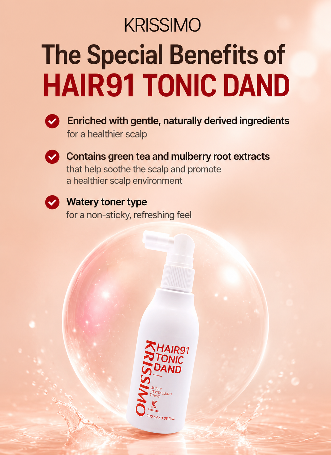 KRISSIMO Hair 91 Tonic Dand 100ml
