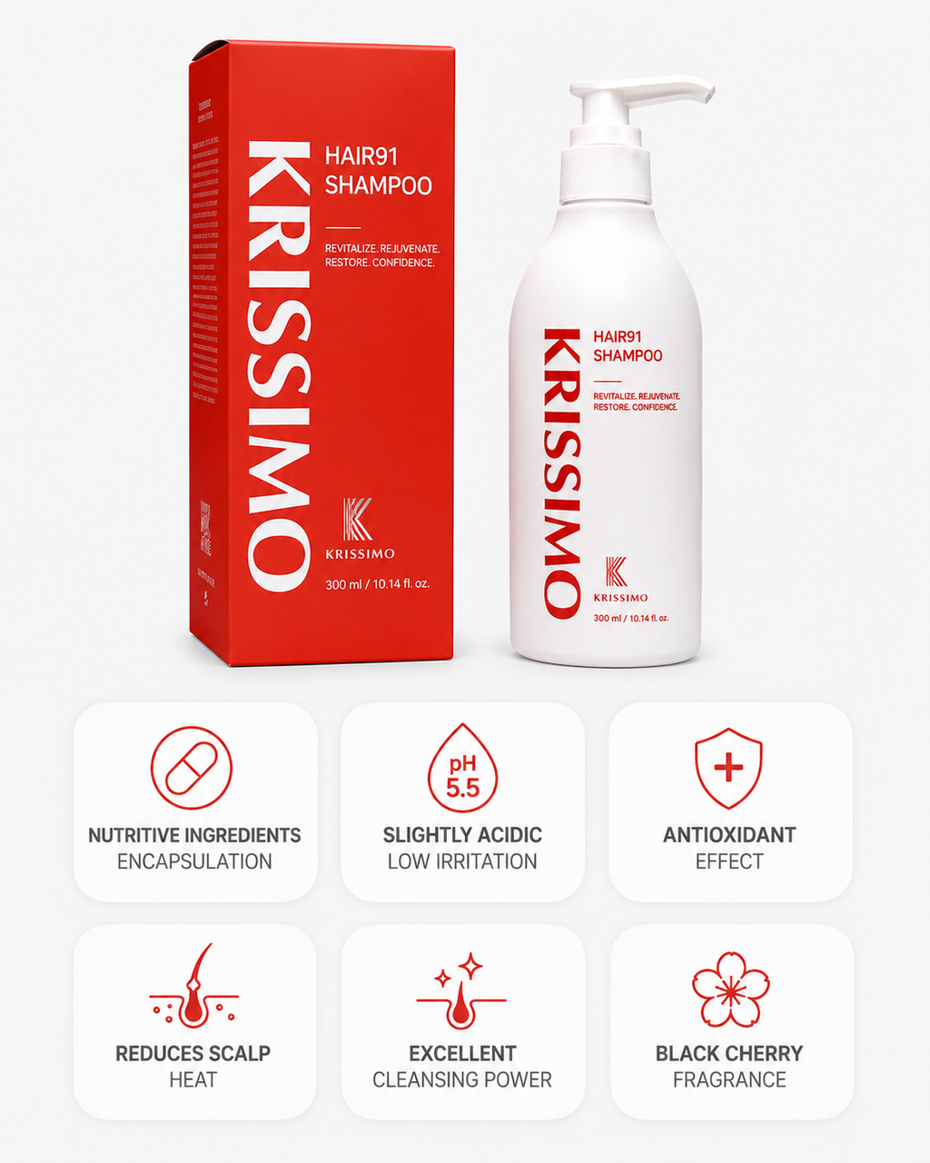 KRISSIMO Hair 91 Shampoo 300ml
