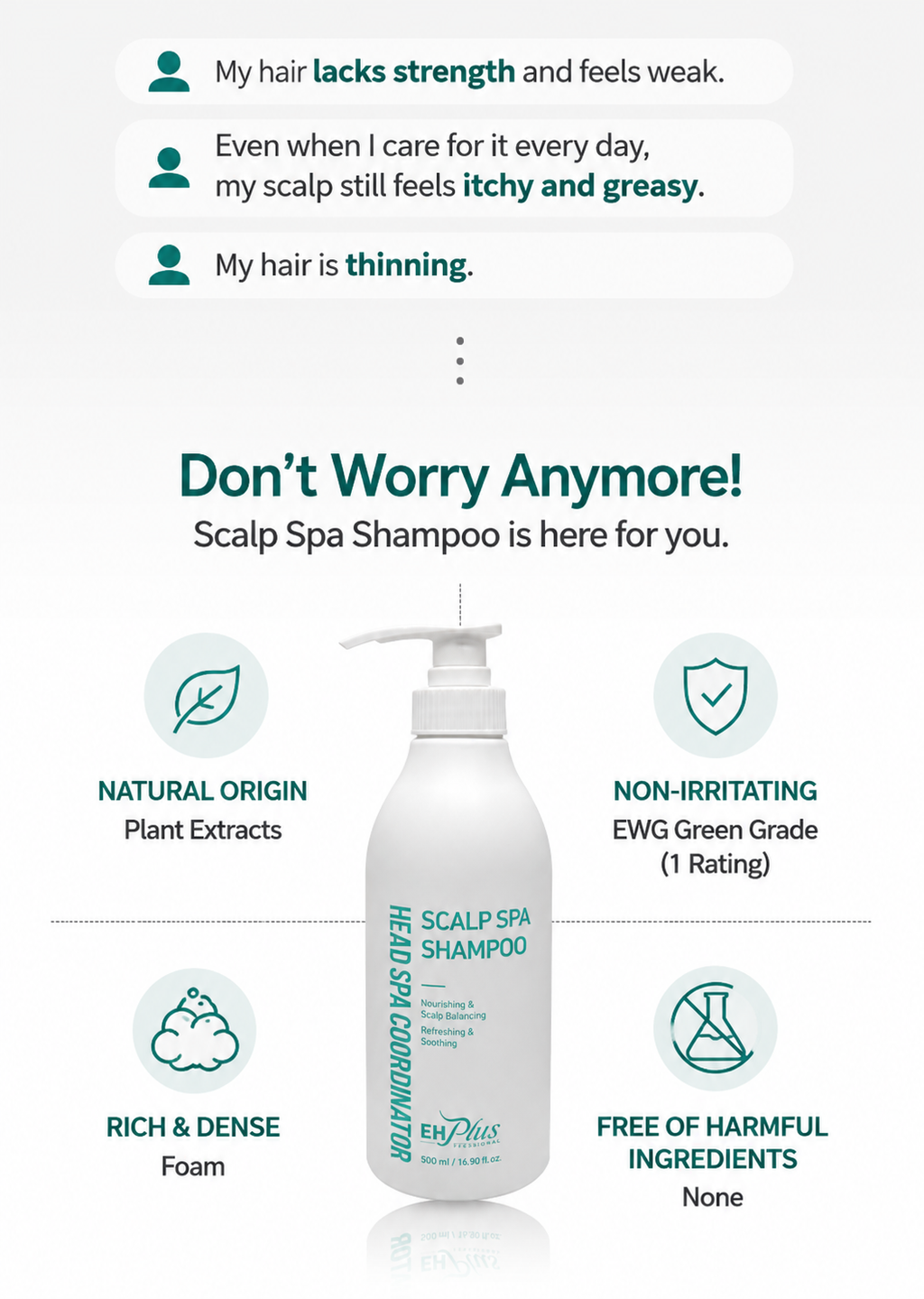 EHPlus Scalp Spa Shampoo 500ml