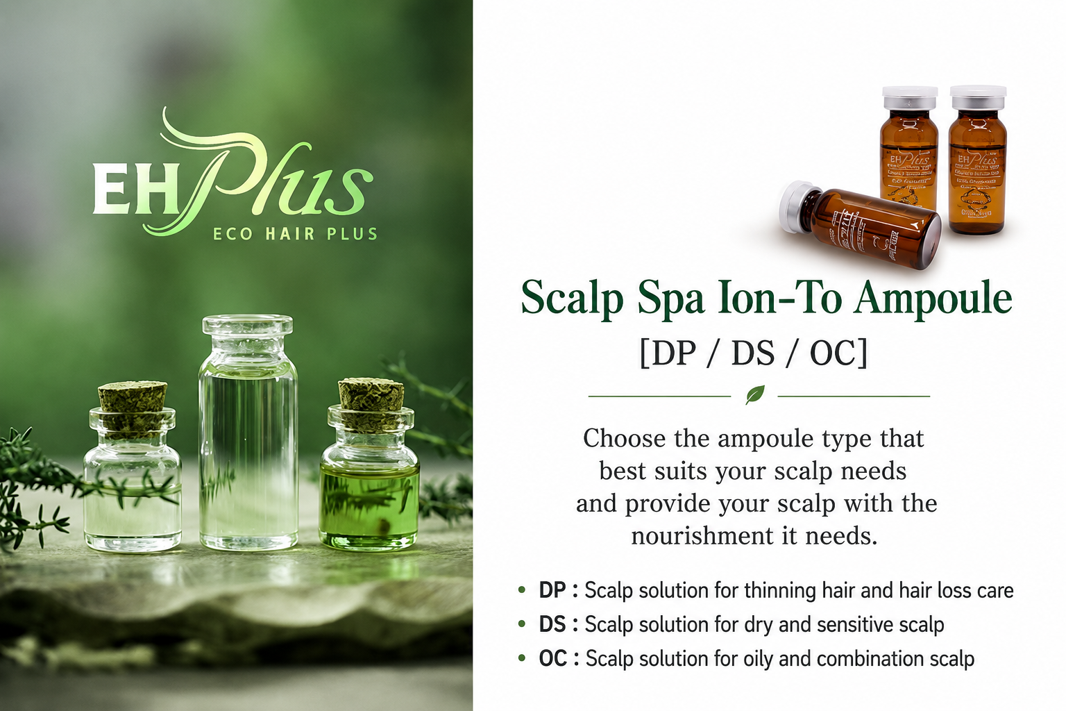 EHPlus Scalp Spa ION-TO DS Ampoule 10ml (1ea / 10ea set)
