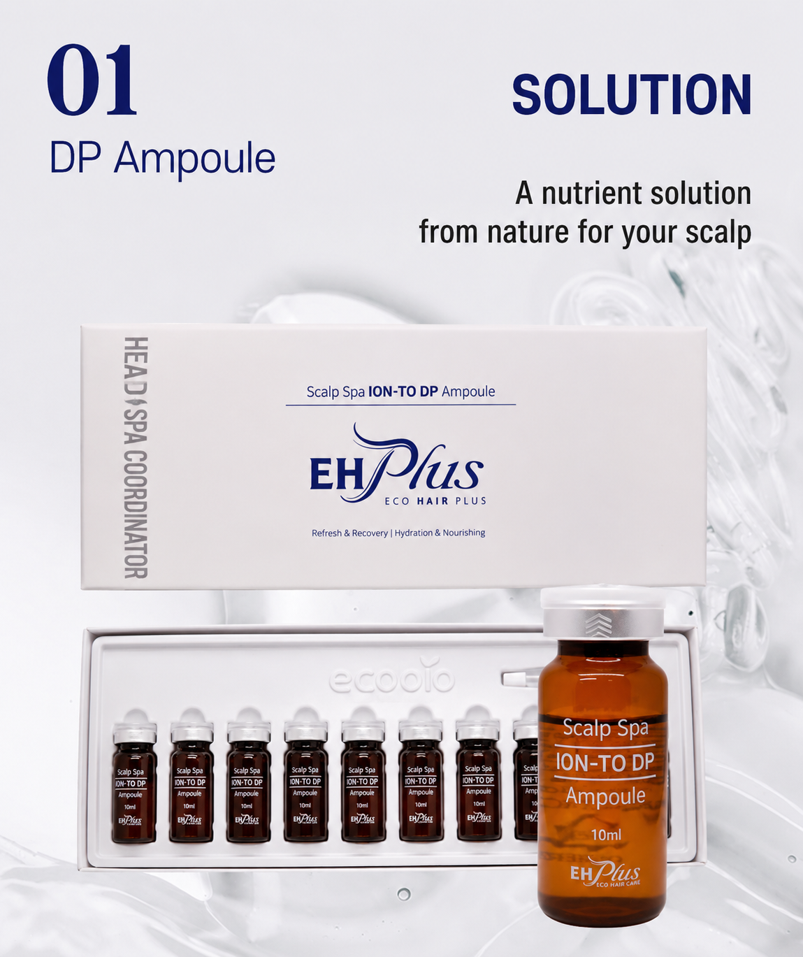 EHPlus Scalp Spa ION-TO DP Ampoule 10ml (1ea / 10ea set)