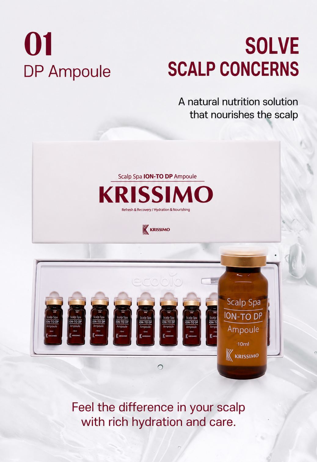 KRISSIMO Scalp Spa ION-TO DP Ampoule 10ml x 10ea